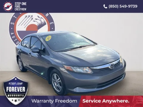 Gray 2012 Honda Civic LX for sale in Crestview, FL