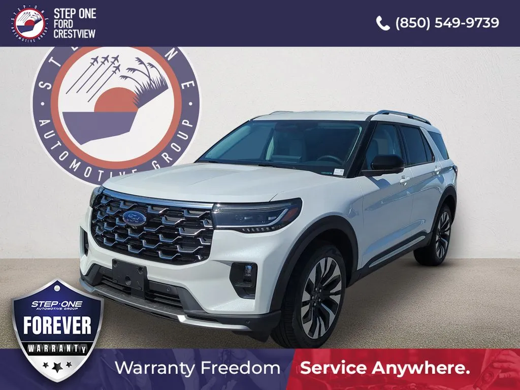 White 2026 Ford Explorer Platinum for sale in Crestview, FL