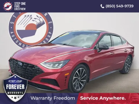 Red 2020 Hyundai Sonata SEL Plus for sale in Crestview, FL