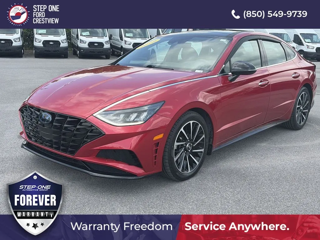 Red 2020 Hyundai Sonata SEL Plus for sale in Crestview, FL