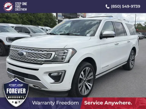 White 2021 Ford Expedition Max Platinum for sale in Crestview, FL