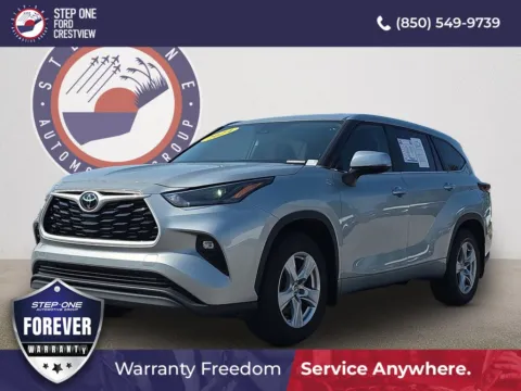 Silver 2024 Toyota Highlander LE for sale in Crestview, FL