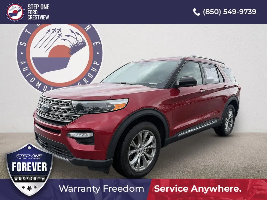 Red 2023 Ford Explorer Limited for sale in Crestview, FL