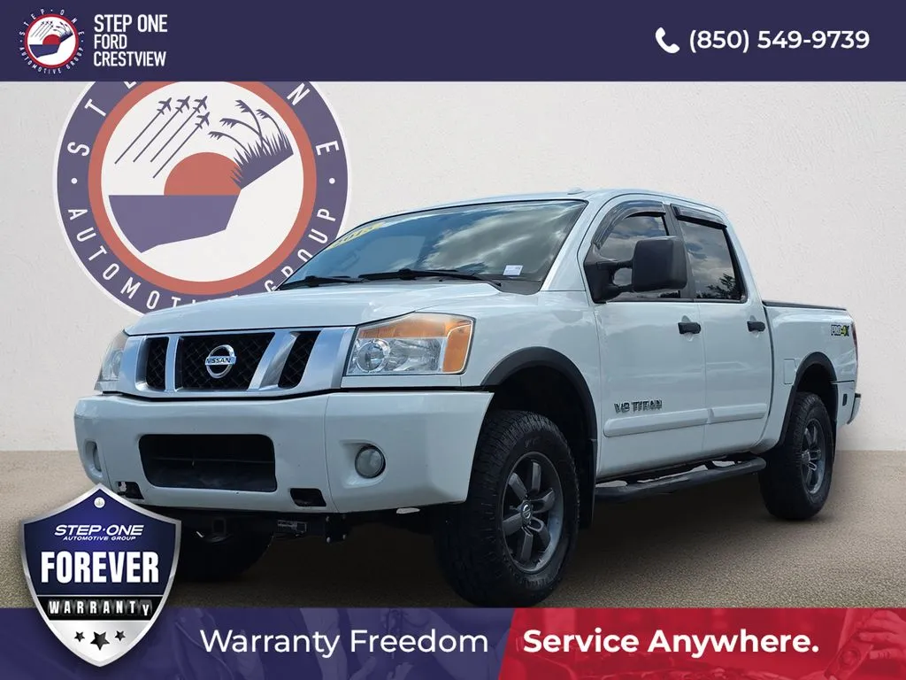 White 2015 Nissan Titan PRO-4X for sale in Crestview, FL