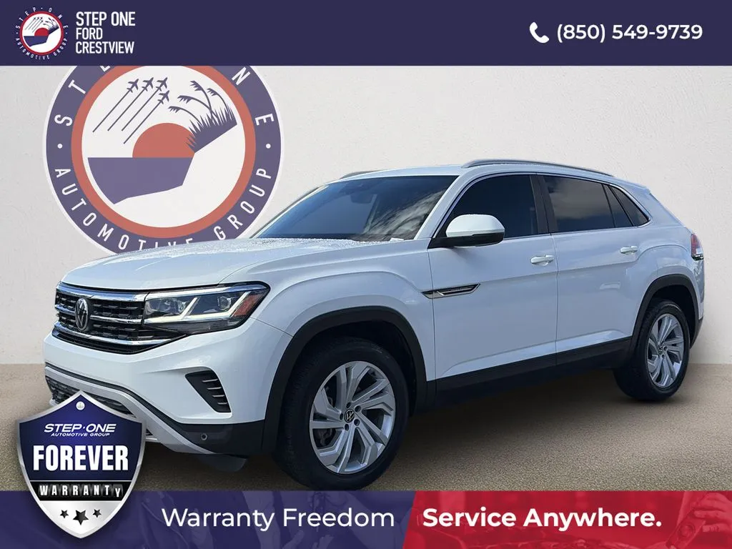 White 2021 Volkswagen Atlas Cross Sport 3.6L V6 SEL for sale in Crestview, FL