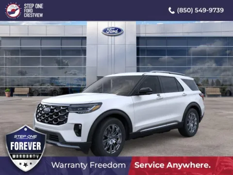 White 2026 Ford Explorer Platinum for sale in Crestview, FL