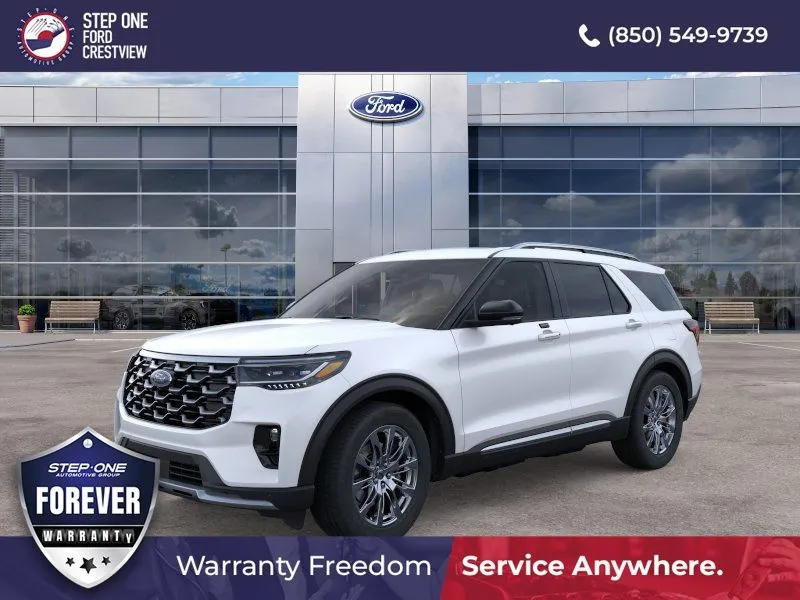 White 2026 Ford Explorer Platinum for sale in Crestview, FL