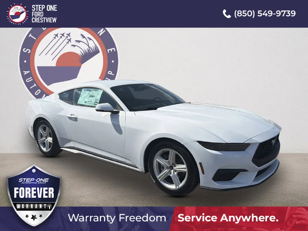 White 2026 Ford Mustang EcoBoost Premium for sale in Crestview, FL