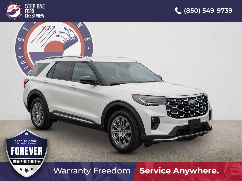 White 2026 Ford Explorer Platinum for sale in Crestview, FL