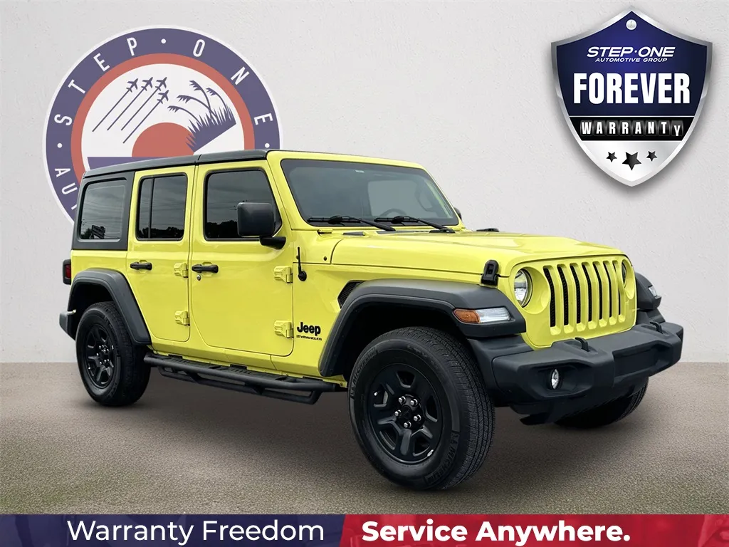 Yellow 2023 Jeep Wrangler Sport for sale in Crestview, FL