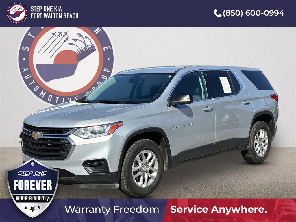 Silver 2021 Chevrolet Traverse LS for sale in Fort Walton Beach, FL