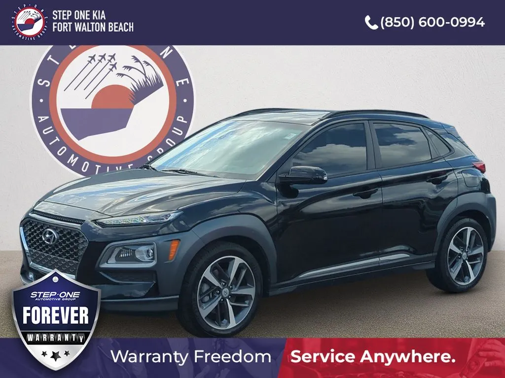 Black 2021 Hyundai Kona Limited for sale in Fort Walton Beach, FL