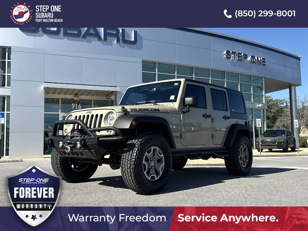 Beige 2018 Jeep Wrangler JK Unlimited Rubicon for sale in Fort Walton Beach, FL