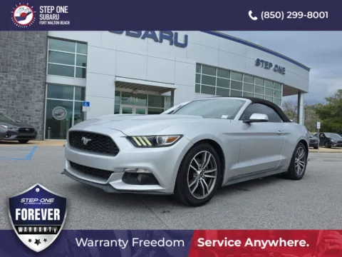Silver 2015 Ford Mustang EcoBoost Premium for sale in Fort Walton Beach, FL