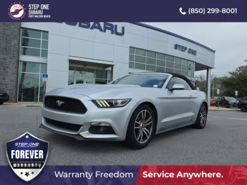 Silver 2015 Ford Mustang EcoBoost Premium for sale in Fort Walton Beach, FL