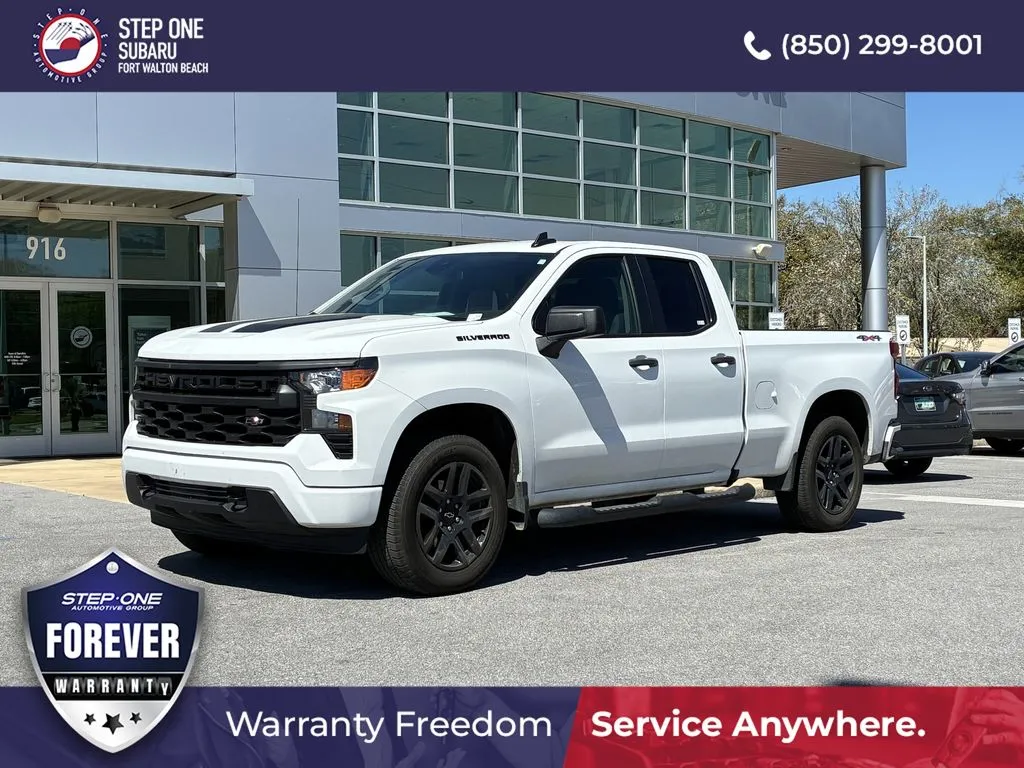 White 2024 Chevrolet Silverado 1500 Custom for sale in Fort Walton Beach, FL