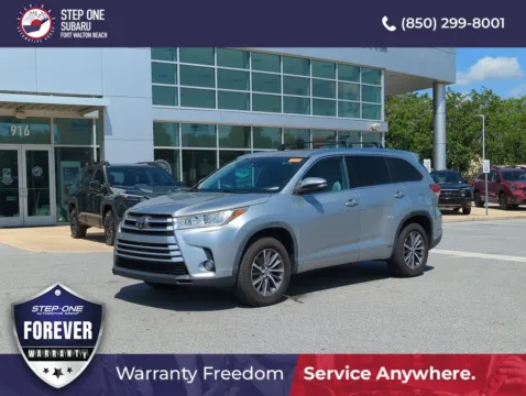 Silver 2018 Toyota Highlander XLE for sale in Fort Walton Beach, FL