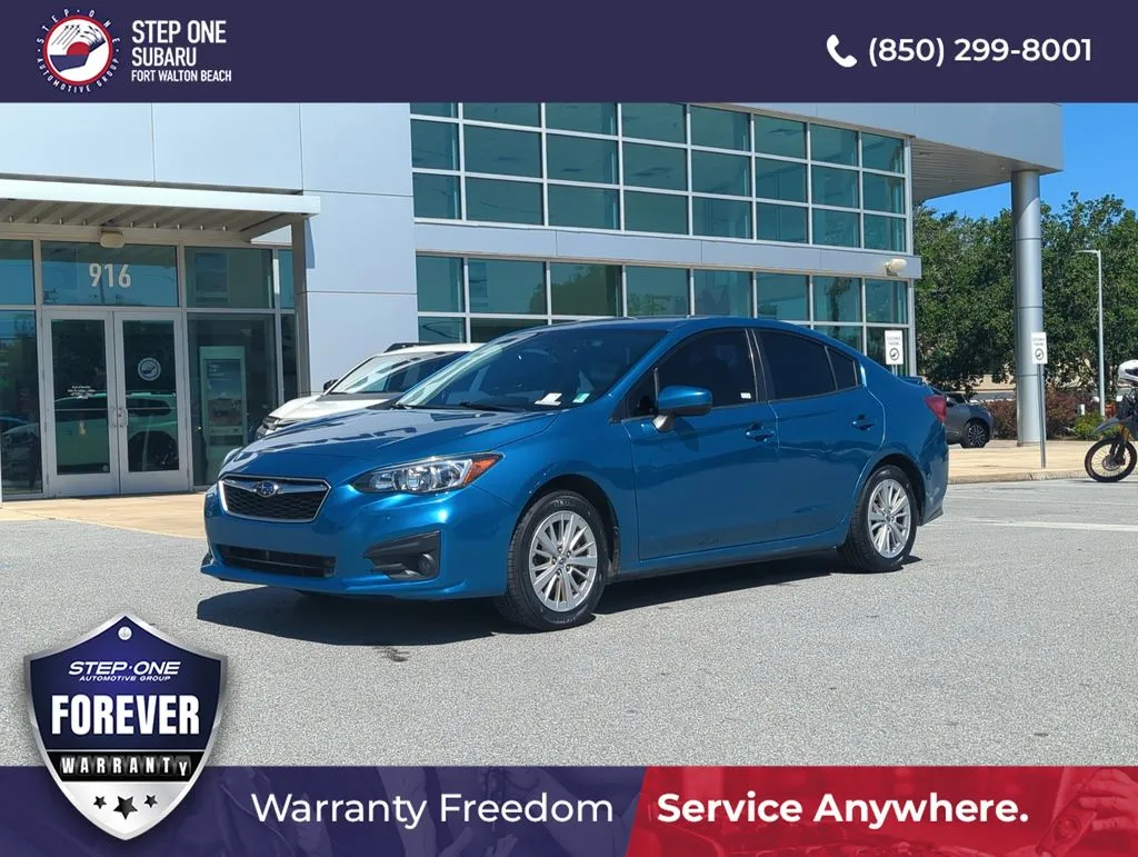 Blue 2017 Subaru Impreza 2.0i Premium for sale in Fort Walton Beach, FL