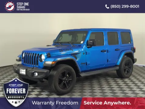 Blue 2021 Jeep Wrangler Unlimited Sahara Altitude for sale in Fort Walton Beach, FL