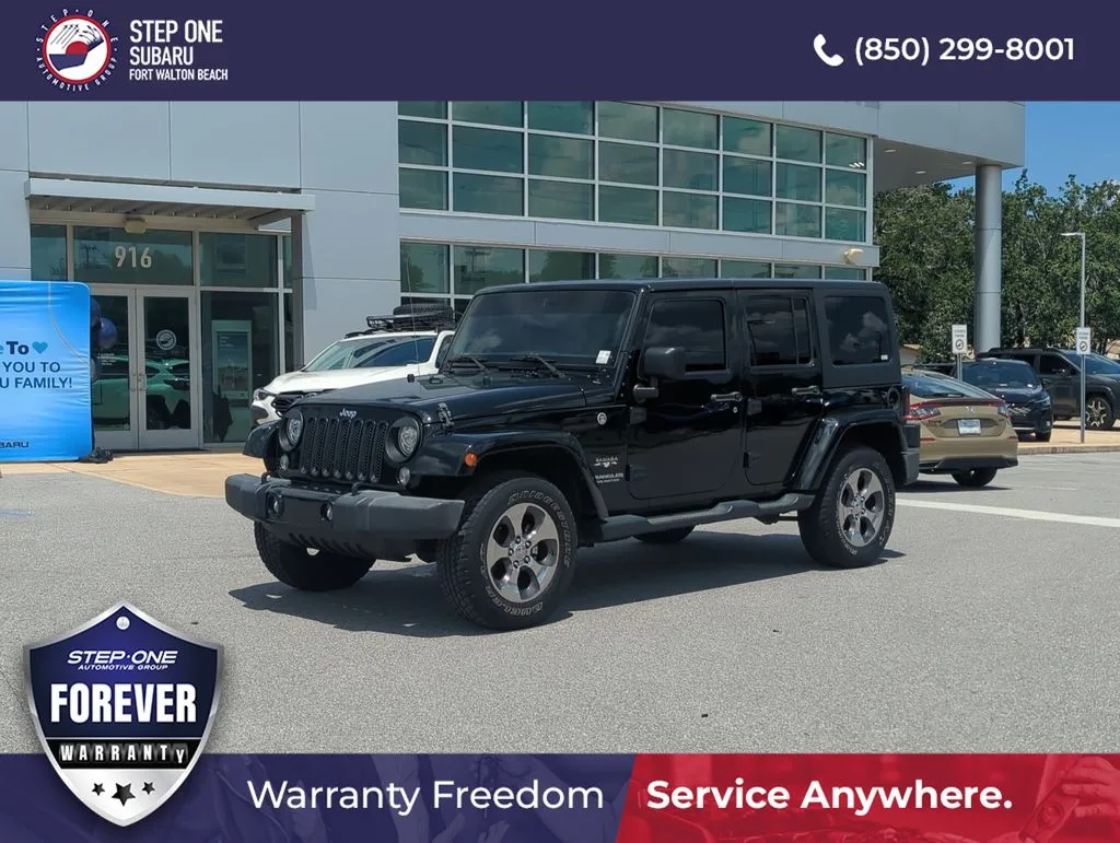 Black 2017 Jeep Wrangler Unlimited Sahara for sale in Fort Walton Beach, FL