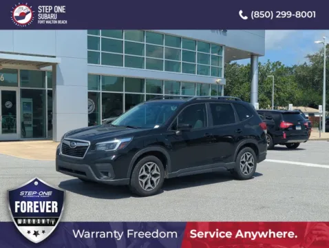 Black 2021 Subaru Forester Premium for sale in Fort Walton Beach, FL