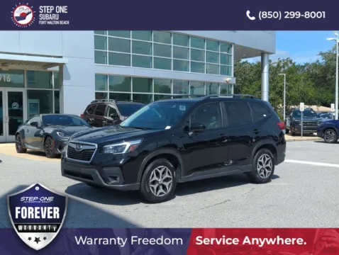 Black 2021 Subaru Forester Premium for sale in Fort Walton Beach, FL