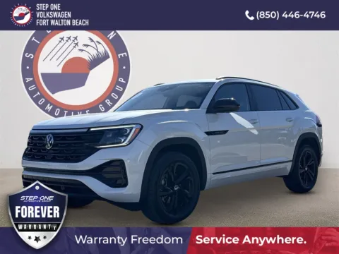 White 2025 Volkswagen Atlas Cross Sport 2.0T SEL R-Line Black for sale in Fort Walton Beach, FL