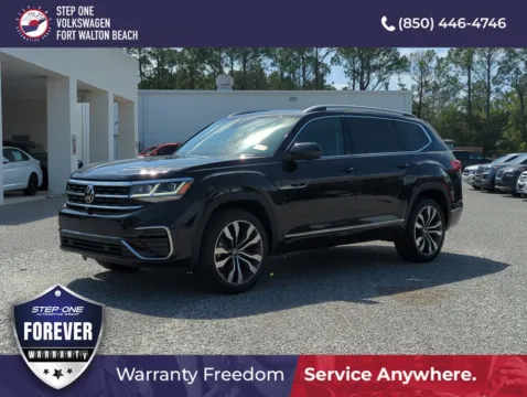 Black 2023 Volkswagen Atlas 3.6L V6 SEL Premium R-Line for sale in Fort Walton Beach, FL
