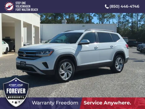 Black 2022 Volkswagen Atlas 3.6L V6 SE w/Technology for sale in Fort Walton Beach, FL