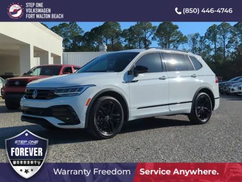 White 2022 Volkswagen Tiguan 2.0T SE R-Line Black for sale in Fort Walton Beach, FL