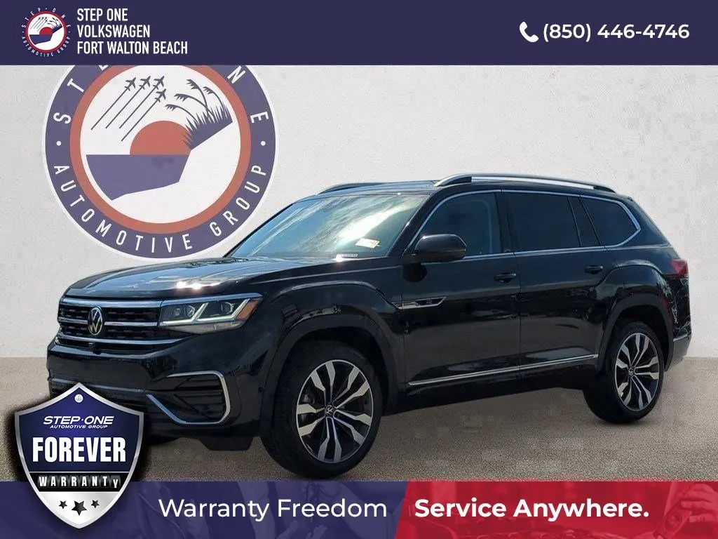 Black 2023 Volkswagen Atlas 3.6L V6 SEL Premium R-Line for sale in Fort Walton Beach, FL