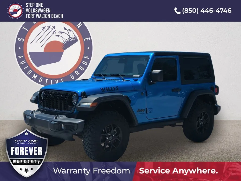 Blue 2025 Jeep Wrangler Willys for sale in Fort Walton Beach, FL