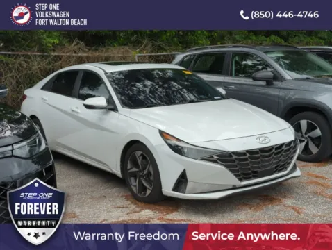 White 2021 Hyundai Elantra Limited for sale in Fort Walton Beach, FL