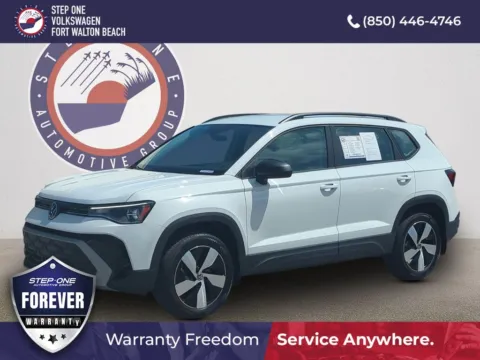 White 2025 Volkswagen Taos 1.5T S for sale in Fort Walton Beach, FL