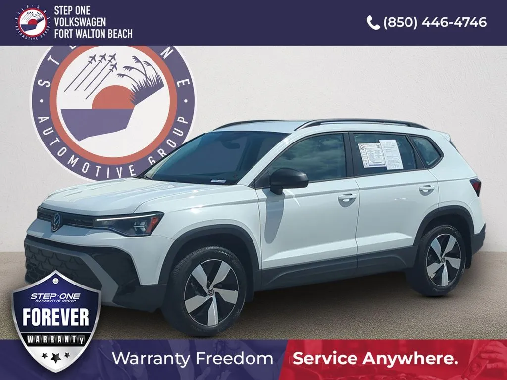 White 2025 Volkswagen Taos 1.5T S for sale in Fort Walton Beach, FL