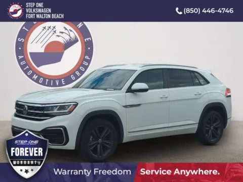 White 2021 Volkswagen Atlas Cross Sport 3.6L V6 SE w/Technology R-Line for sale in Fort Walton Beach, FL