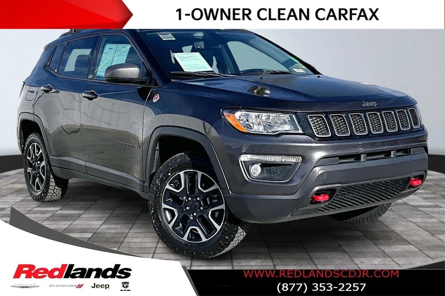Gray 2019 Jeep Compass Trailhawk for sale in Redlands, CA