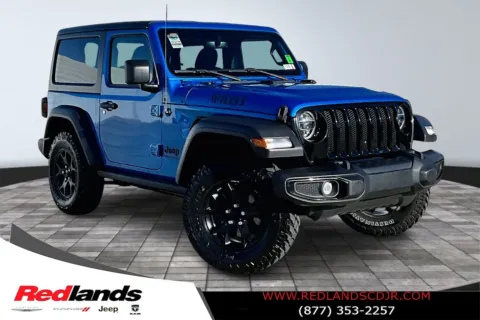 Blue 2021 Jeep Wrangler Willys for sale in Redlands, CA