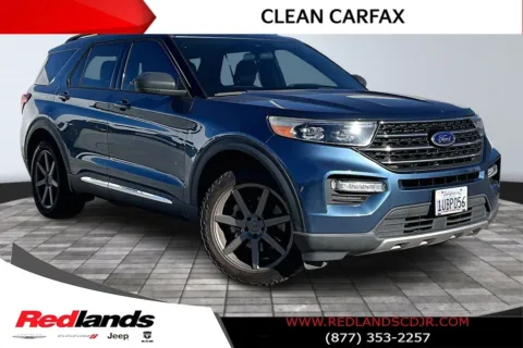 Blue 2020 Ford Explorer XLT for sale in Redlands, CA
