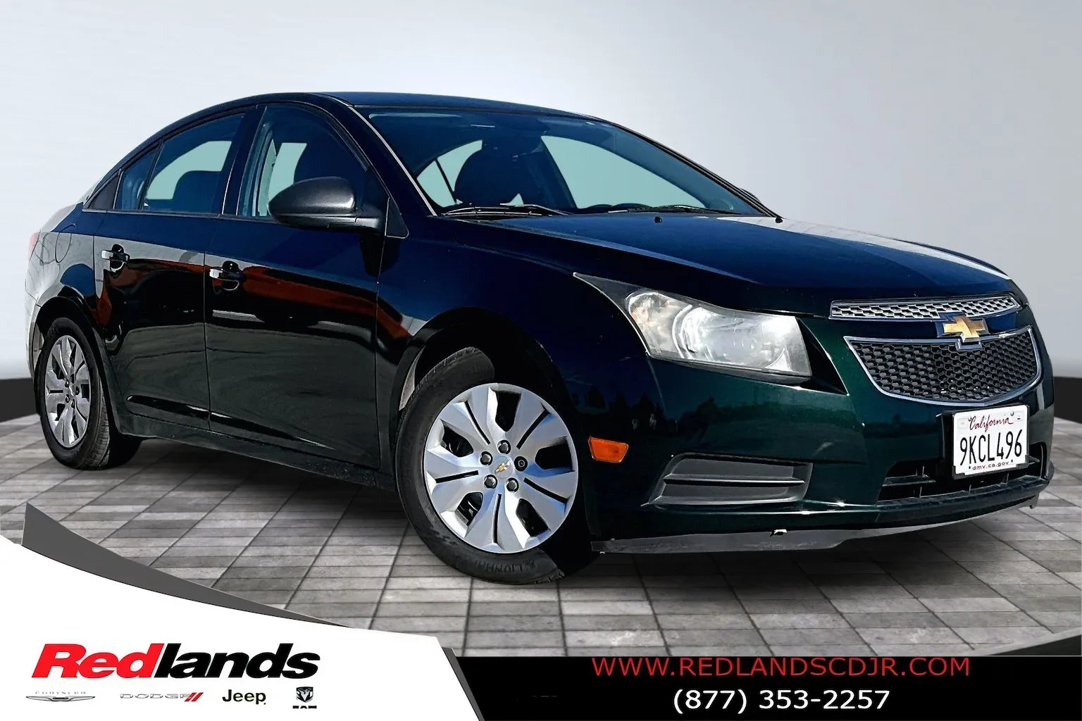 Green 2014 Chevrolet Cruze LS for sale in Redlands, CA
