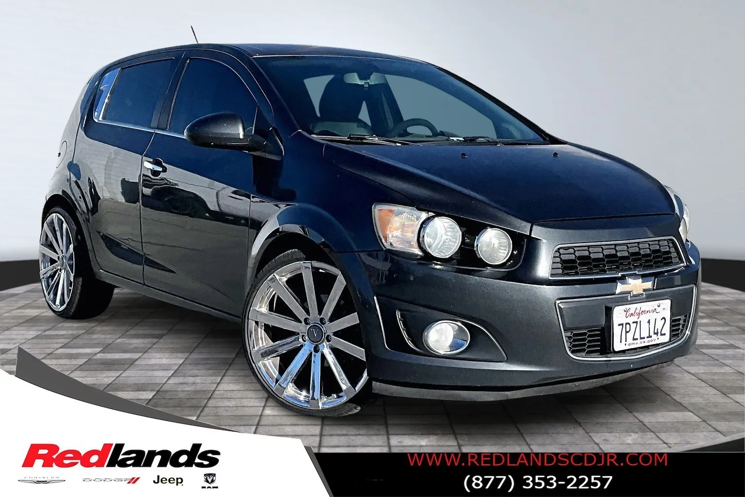 Gray 2016 Chevrolet Sonic LTZ for sale in Redlands, CA