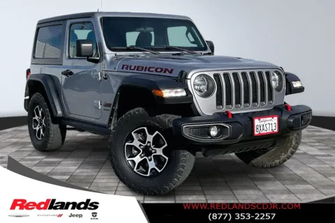 Silver 2021 Jeep Wrangler Rubicon for sale in Redlands, CA
