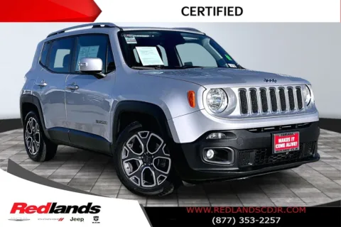 Silver 2018 Jeep Renegade Limited for sale in Redlands, CA