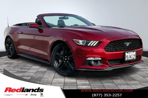 Red 2017 Ford Mustang EcoBoost Premium for sale in Redlands, CA