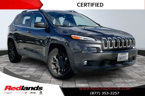 Gray 2015 Jeep Cherokee Latitude for sale in Redlands, CA