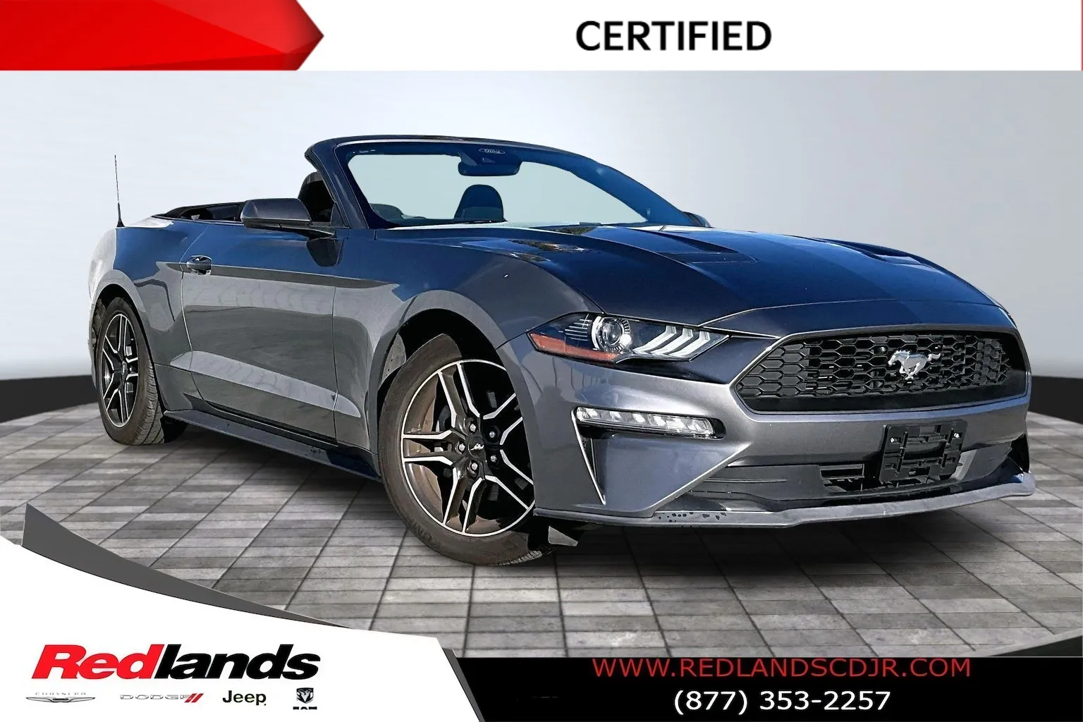 Gray 2022 Ford Mustang EcoBoost for sale in Redlands, CA