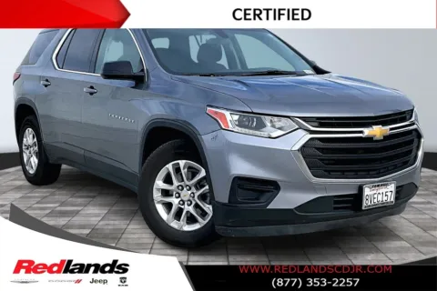 Gray 2021 Chevrolet Traverse LS for sale in Redlands, CA