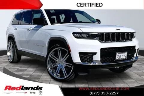 White 2024 Jeep Grand Cherokee L Laredo for sale in Redlands, CA