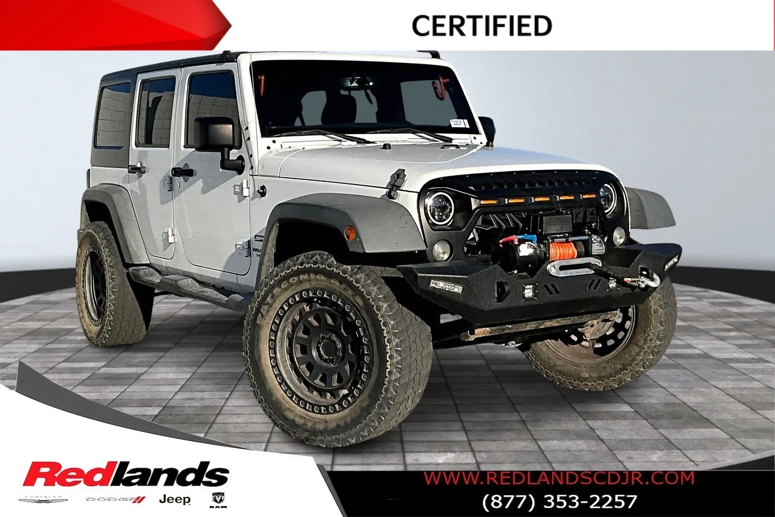 White 2017 Jeep Wrangler Unlimited Sport for sale in Redlands, CA