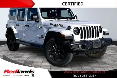 White 2021 Jeep Wrangler Unlimited Sahara Altitude for sale in Redlands, CA